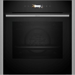 Изображение Neff B54CR71N0 N70 A+ built-in oven, 60 cm wide, 71 L, pyrolysis, child lock, 3D hot air, Home Connect, pizza function, stainless steel